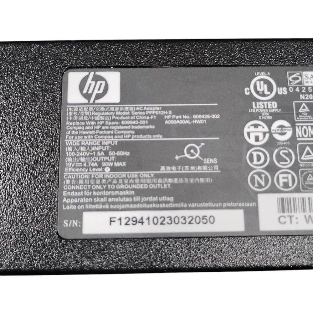 Genuine HP Laptop Charger‎ Model 608428-002